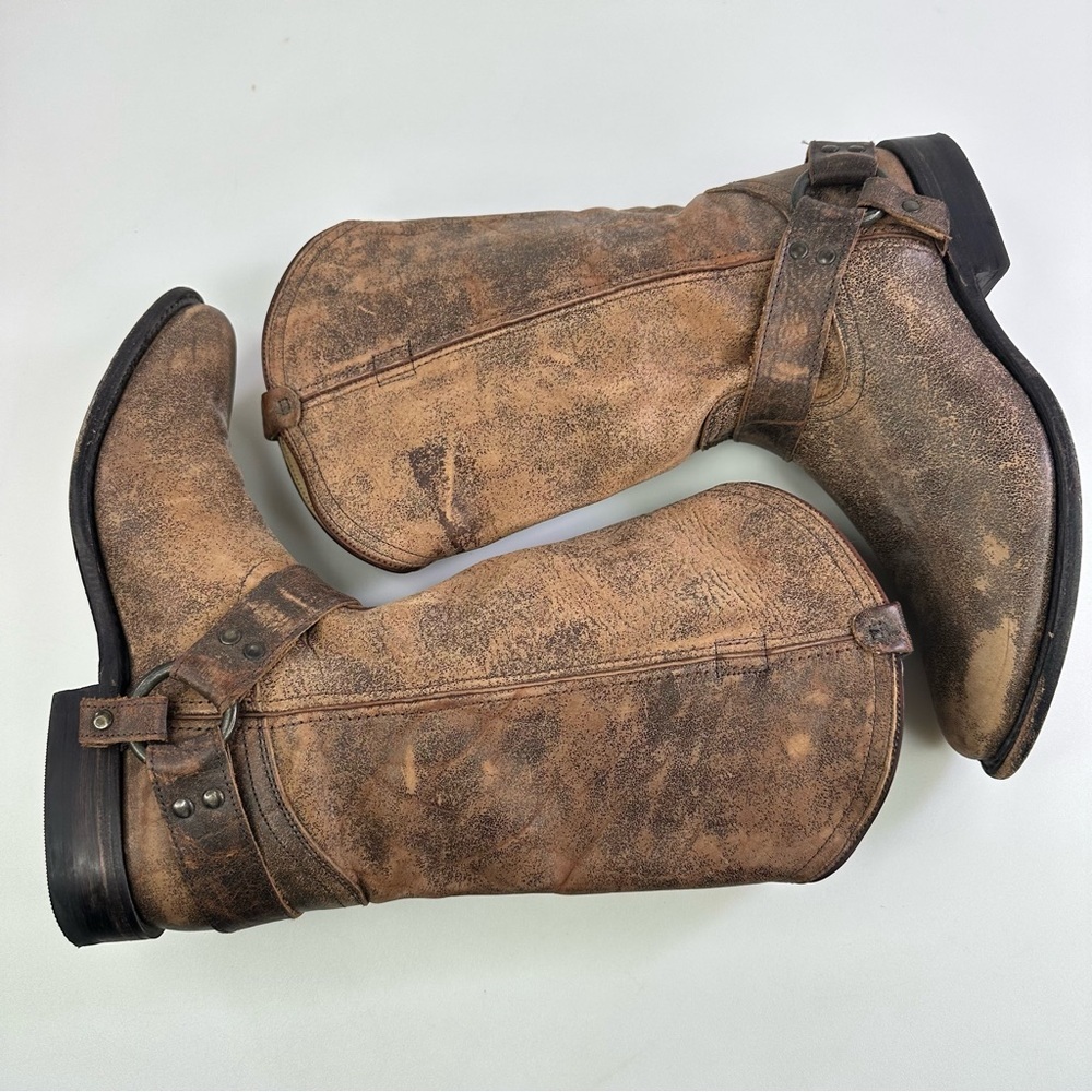 Frye Women's Brown Riding Boots Wyatt Harness Size 9.5B - Picture 3 of 7